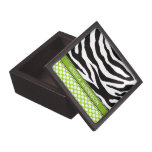 Personalized Zebra Polka Dots Jewelry Box Premium Gift Box