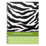Personalized Zebra Polka Dots Journal / Notebook