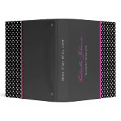 Personalized Zebra Trimmed Binder