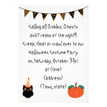 Personalzied Halloween Party Invite