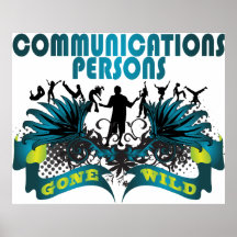 Personas de las comunicaciones idas salvajes posters