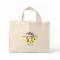 Personized Beach Bunny Tote bags
