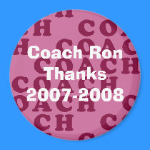 Personlized Coach's Gift - Magnet by ZachBear Personlized Coach's Gift - Magnet