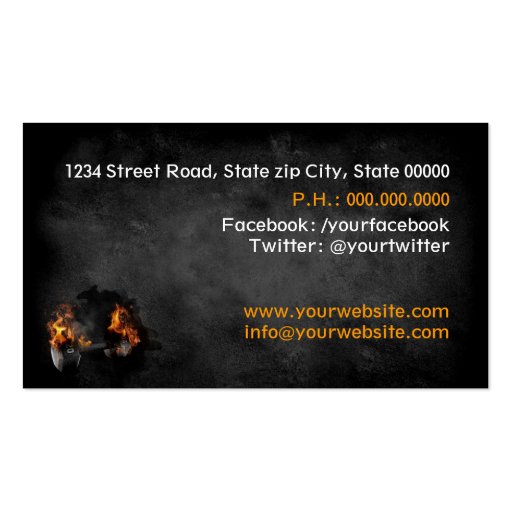 Personnel Trainer Business card (back side)