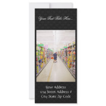 Perspective On A Bright Shopping Aisle At Lakeside Rack Cards
