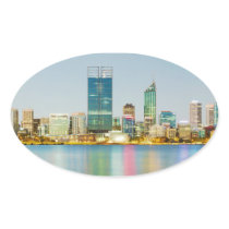 Perth CBD from Mill Point Perth Western Australia Stickers