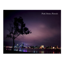 Perth City Lights Post Card