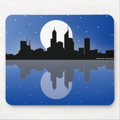 Perth Western Australia Mousepad by screwballgraphics