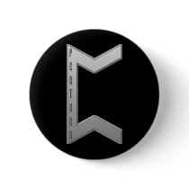 Pertho Rune grey Button