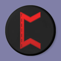 Pertho Rune red magnets