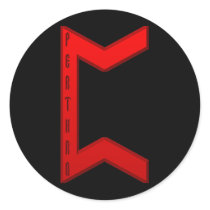 Pertho Rune red Sticker