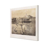 huanchaco, peru, lithographed, view