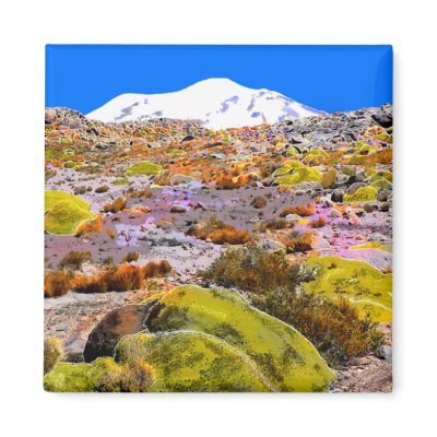 Peru Andes Mountain View #1 Magnet by artbybobbyr