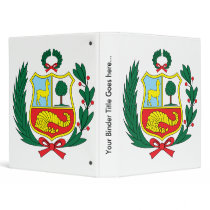 Peru Coat of Arms detail Vinyl Binders