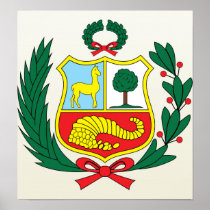 Peru Coat of Arms detail Poster