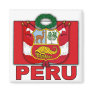 Peru Coat of Arms Fridge Magnet