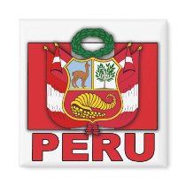 Peru Coat of Arms magnets by allworldtees Peru Coat of Arms magnets