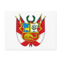 Peru Coat of Arms Postcard