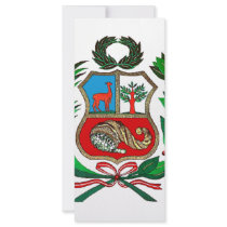 Peru coat of arms rack cards