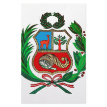 Peru coat of arms stationery
