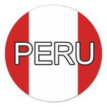 Peru Euro Sticker by allworldtees Peru Euro Sticker