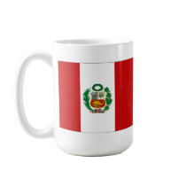 Peru Flag and Map Mug by FlagAndMap Peru Flag and Map Mug