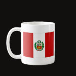 Peru Flag Map Classic Mug