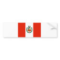 Peru Flag bumper stickers