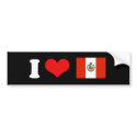Peru Flag bumper stickers by flagshirts Peru Flag bumper stickers
