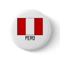 Peru Flag buttons by flagshirt Peru Flag buttons