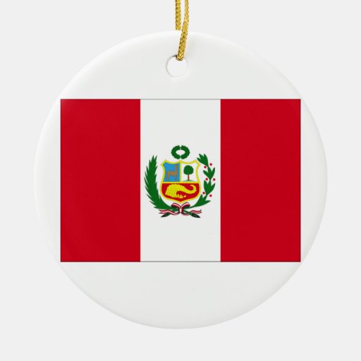 peru flag double sided ceramic round christmas ornament peru flag double sided ceramic round christmas ornament