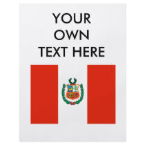 Peru Flag Full Color Flyer