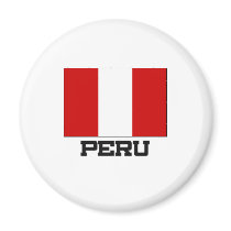 Peru Flag magnets by tshirtshirts Peru Flag magnets