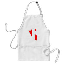 Peru flag map apron