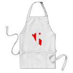 Peru flag map aprons