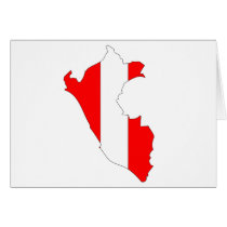 Peru flag map cards by FlagStore Peru flag map cards