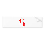 Peru Flag Map full size Bumper Stickers