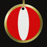 Peru Fisheye Flag Ornament