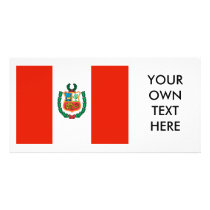 Peru Flag Picture Card