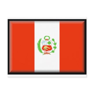 Peru Flag postcard