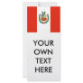 Peru Flag Rack Cards