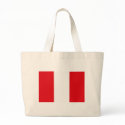 Peru Flag Tote Bag