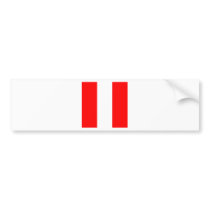 Peru High quality Flag Bumper Sticker