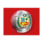 Peru La Blanquirroja La Rojiblanca soccer ball Postcards