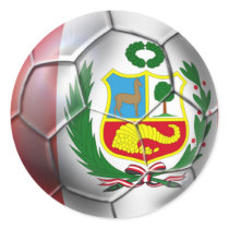 Peru La Blanquirroja La Rojiblanca soccer ball stickers by SoccerJersey Peru La Blanquirroja La Rojiblanca soccer ball stickers
