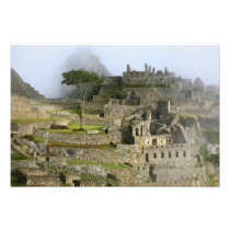Peru, Machu Picchu. The ancient citadel of