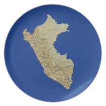 Peru Map Plate