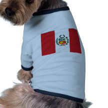 Peru National Flag Doggie Shirt