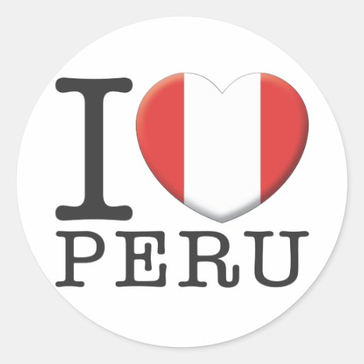 Peru Round Sticker Zazzle