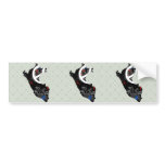 Peru Trendy Peace Sign with Peruvian map Bumper Stickers